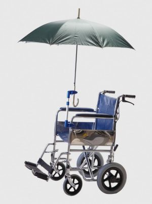 Držiak na dáždnik na invalidný vozík